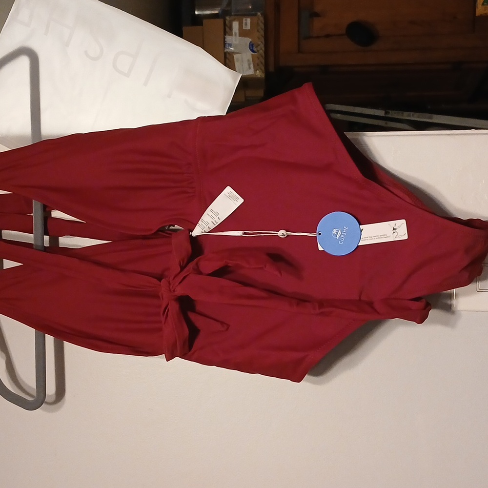 Cupshe Red One Piece Swimsuit
